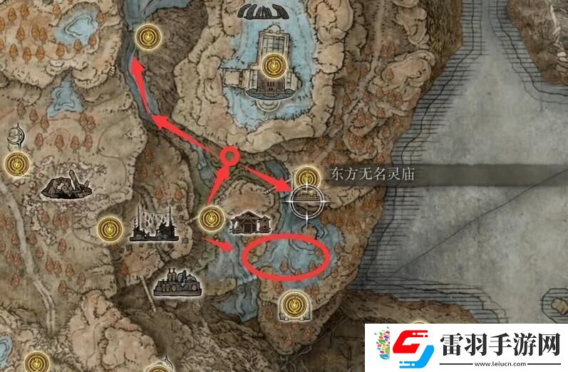 無名靈廟地圖標示