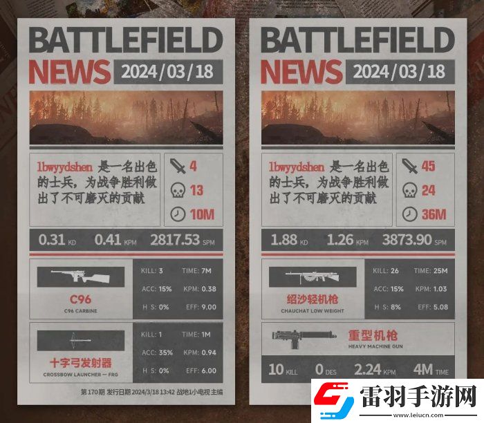 戰地風云1支援兵武器怎么選